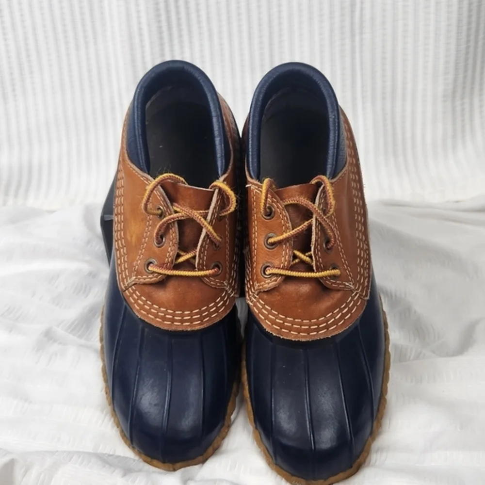 Vintage LL Bean ORIGINAL “Bean‎ Boots” Women's Sz 7 Leather Rubber Ankle Booties